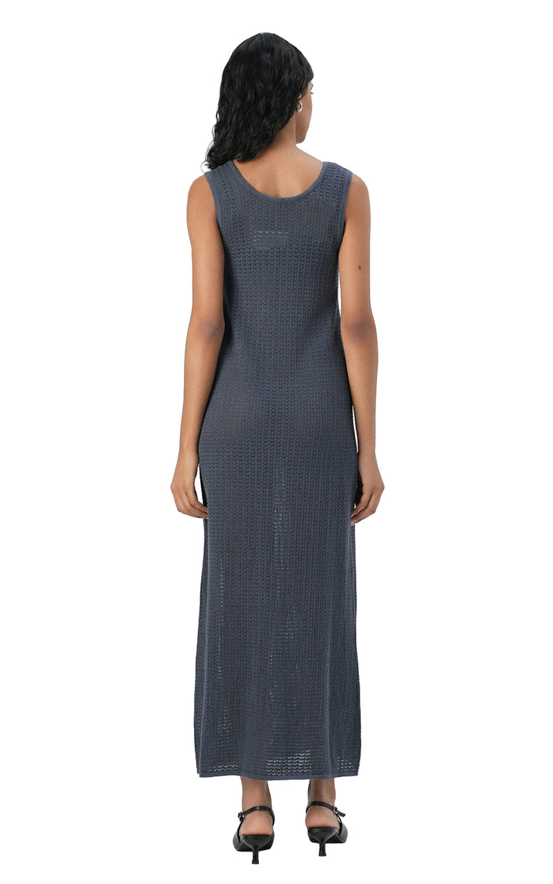 Scout Long Knit Dress in Ombre Blue