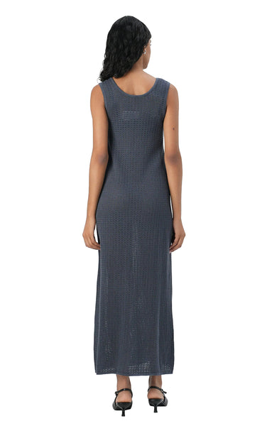 Scout Long Knit Dress in Ombre Blue