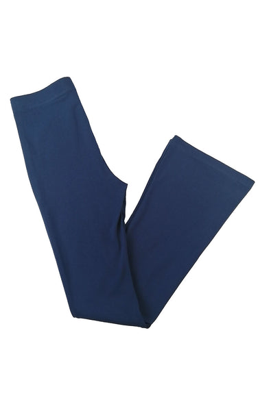 Calista Flare Rib Pants in Navy