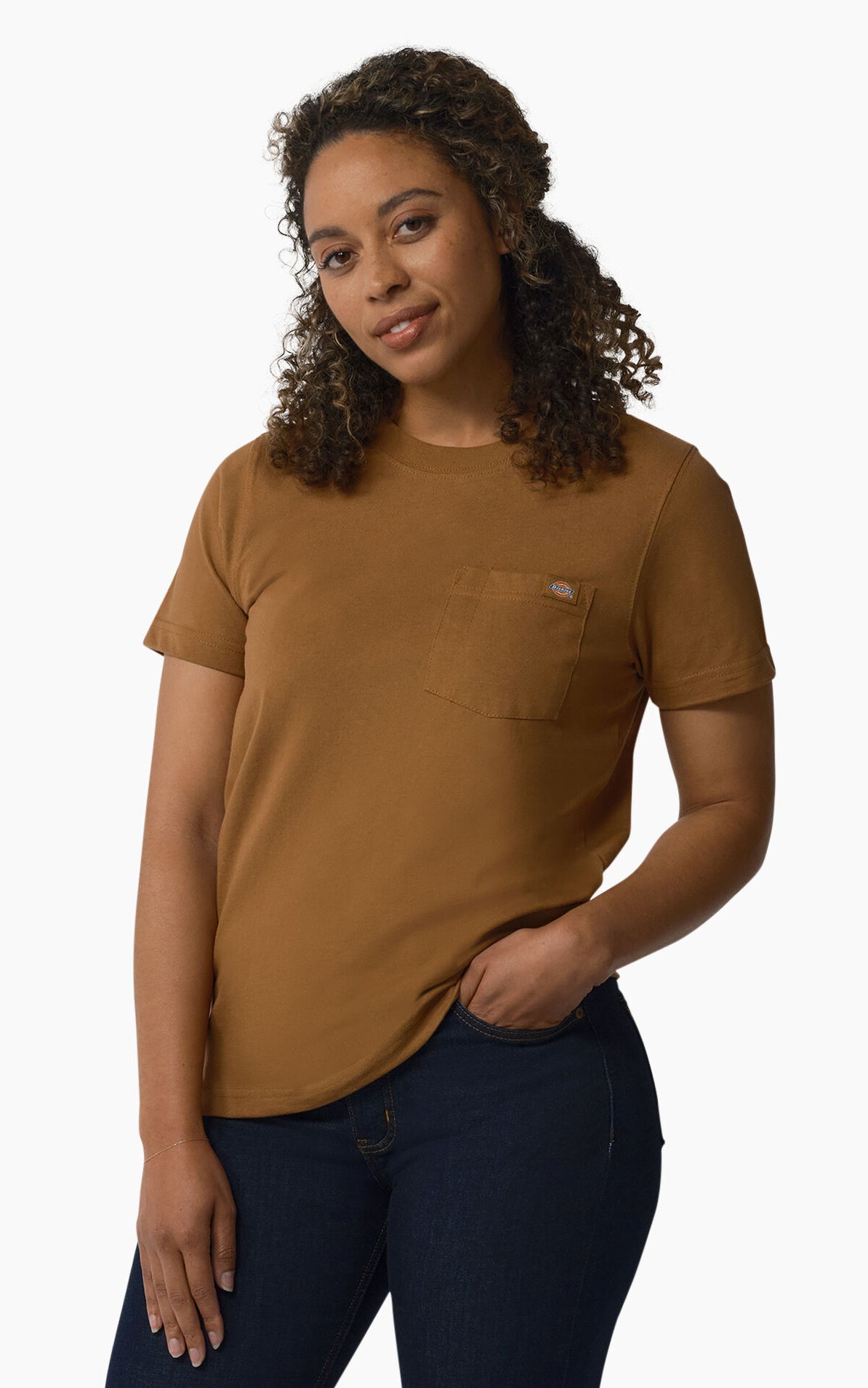 Heavyweight Pocket Tee in Brown Duck