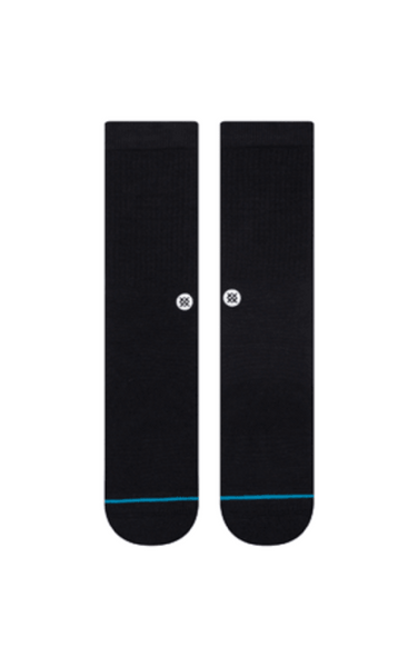 Icon Crew Socks in Black