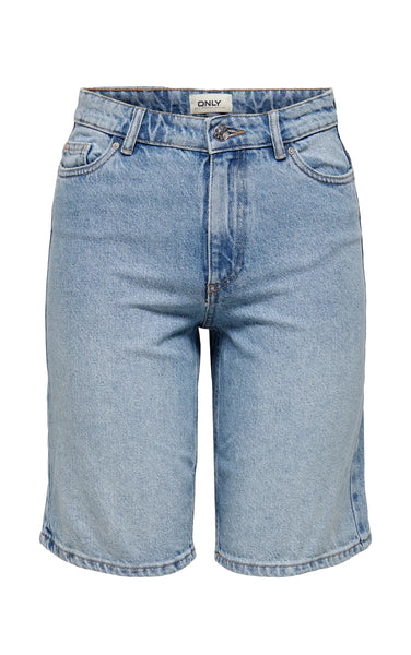 Sonny Wide Shorts in Light Blue Denim