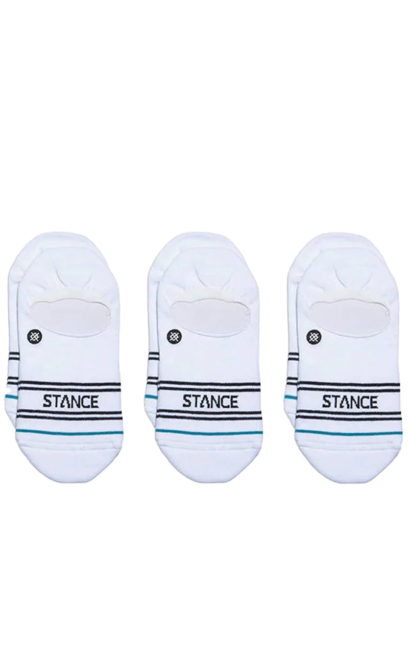 Basics 3-Pack No-Show Socks in White