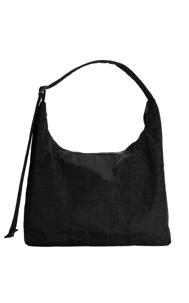 Nylon Shoulder Bag in Black