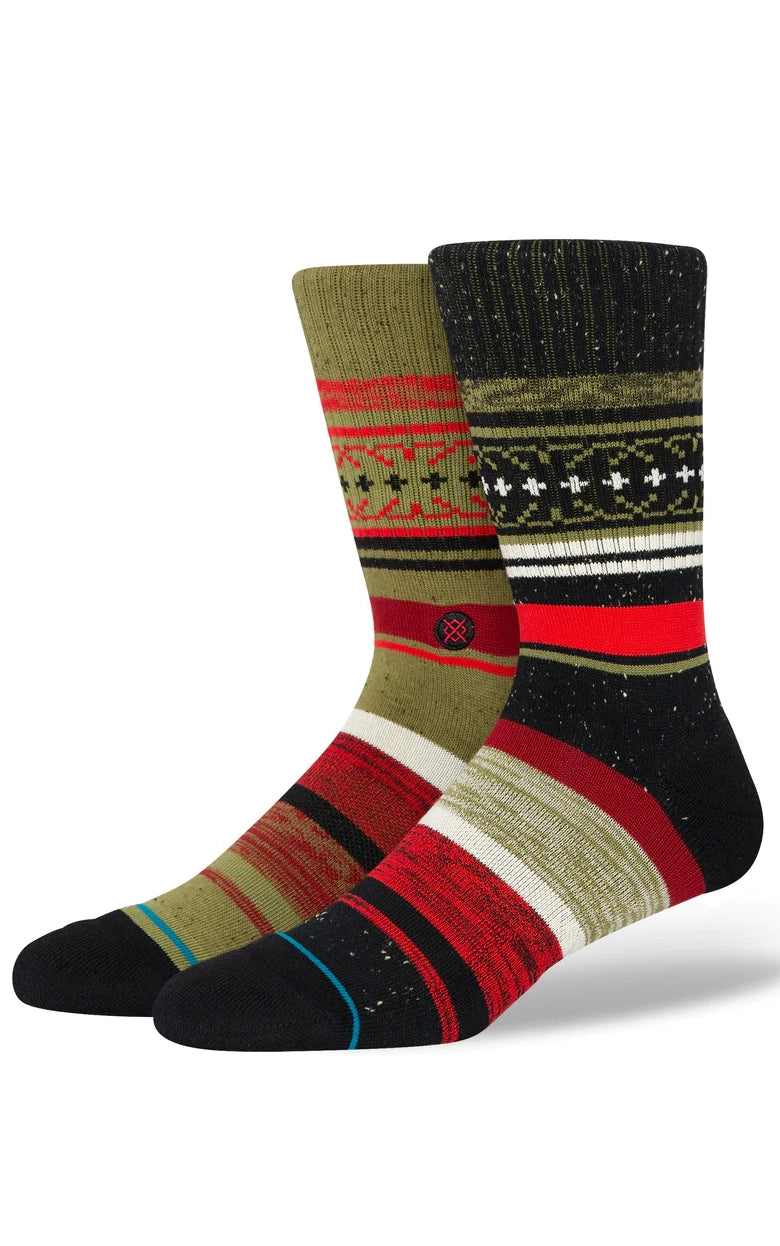 Merry Merry Crew Socks in Red