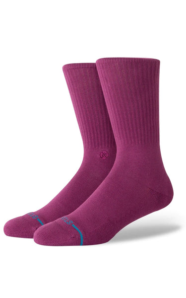 Icon Crew Socks in Lilac Ice