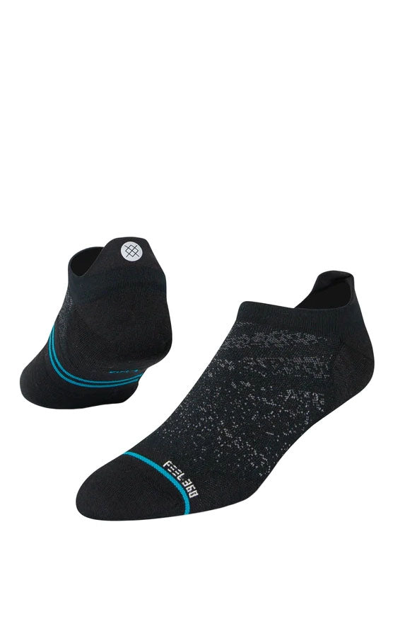 RUN Light Tab Socks in Black/Grey