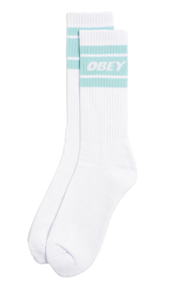 Cooper II Sock in White/Teal