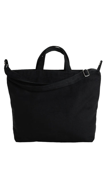 Horizontal Zip Duck Bag in Black