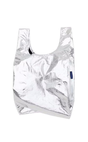 Metallic Silver Baby Baggu