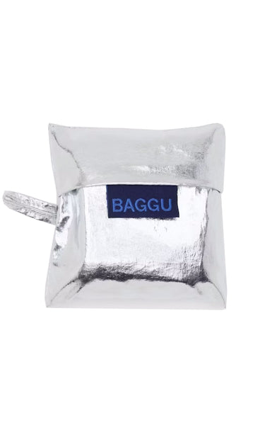 Metallic Silver Baby Baggu