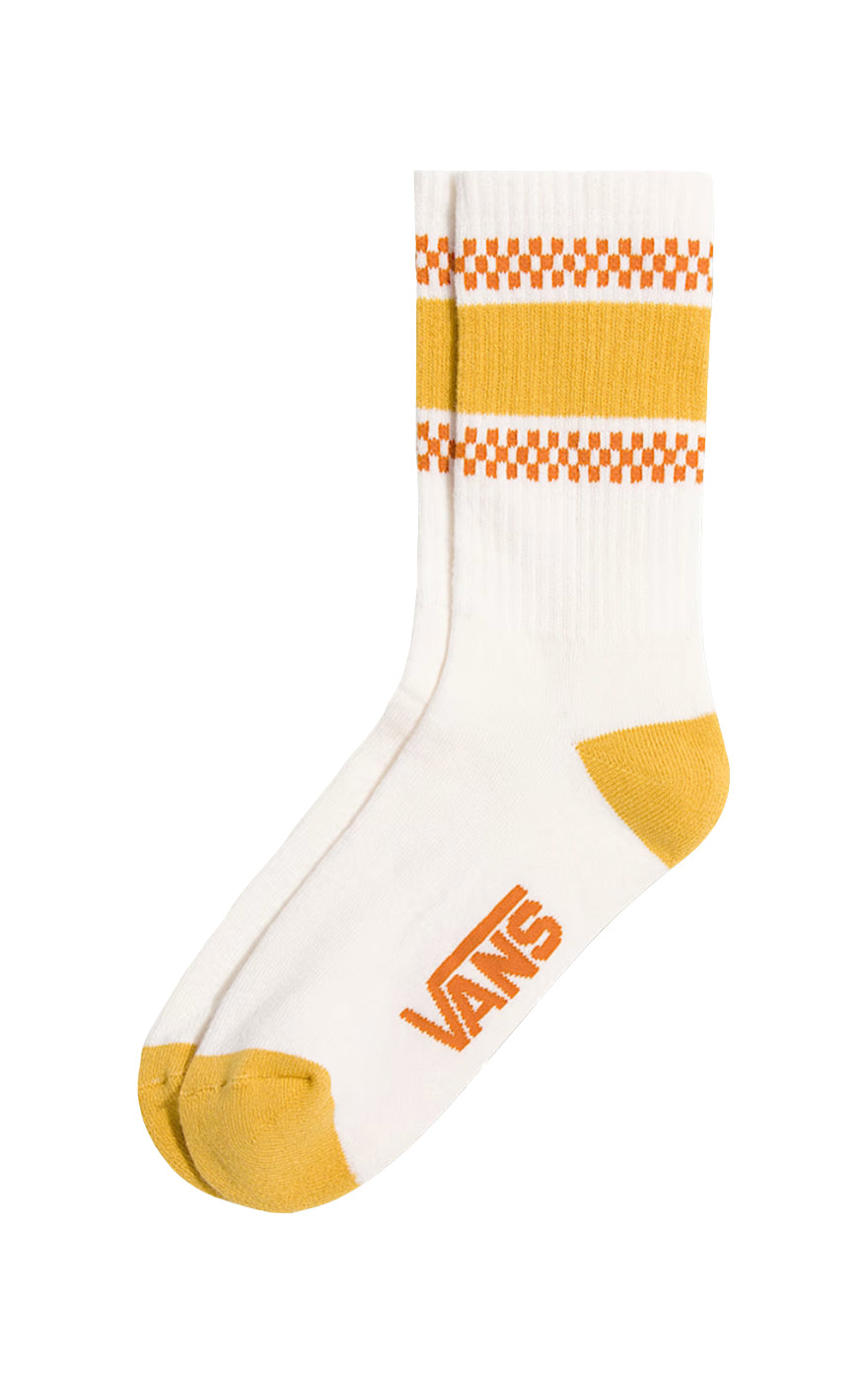 Checker Flag Crew Sock in Dijon
