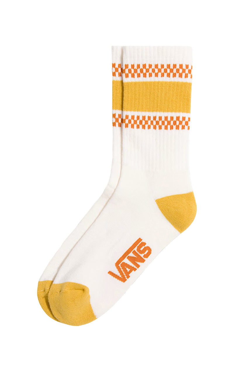Checker Flag Crew Sock in Dijon