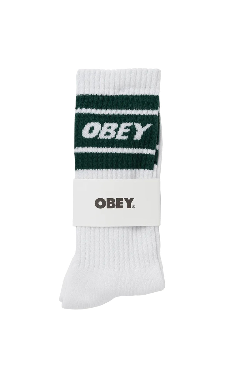 Cooper II Sock in White/Green