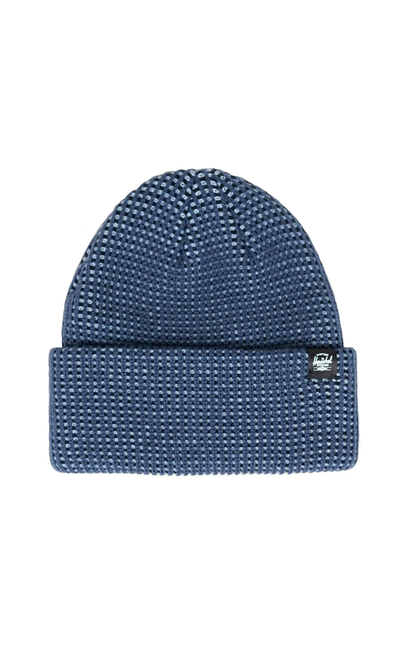 Rowan Plaited Beanie in Ombre Blue