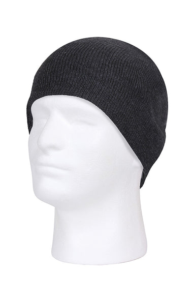 Skull Cap in Charcoal Grey
