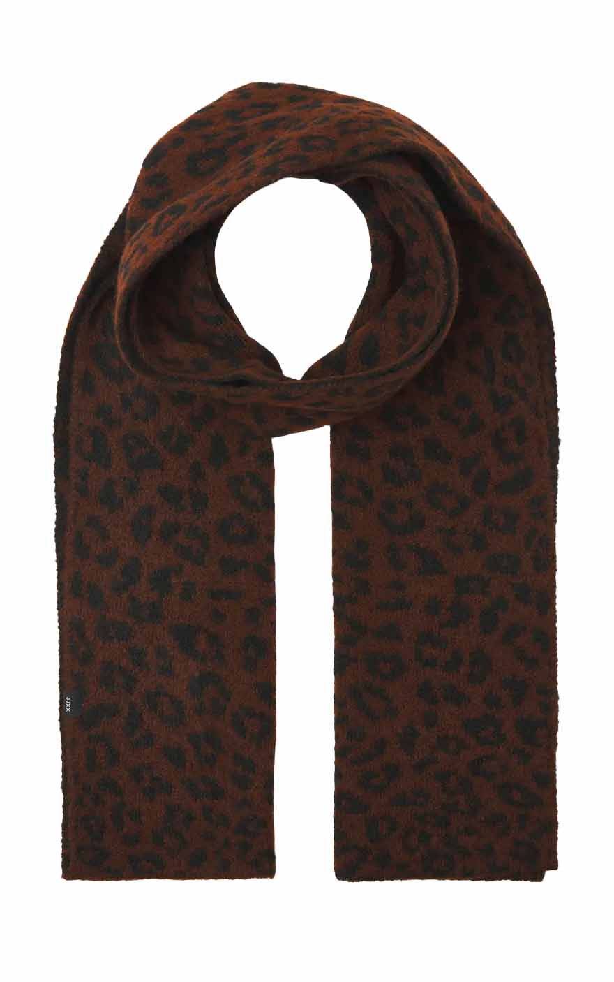 Molly Scarf in Toasted Coconut with Leopard