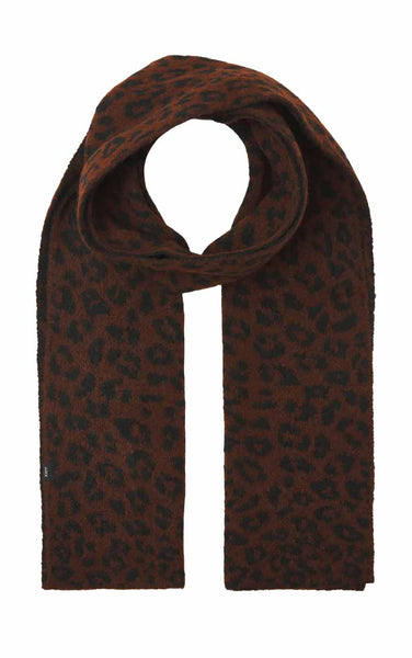 Molly Scarf in Toasted Coconut with Leopard