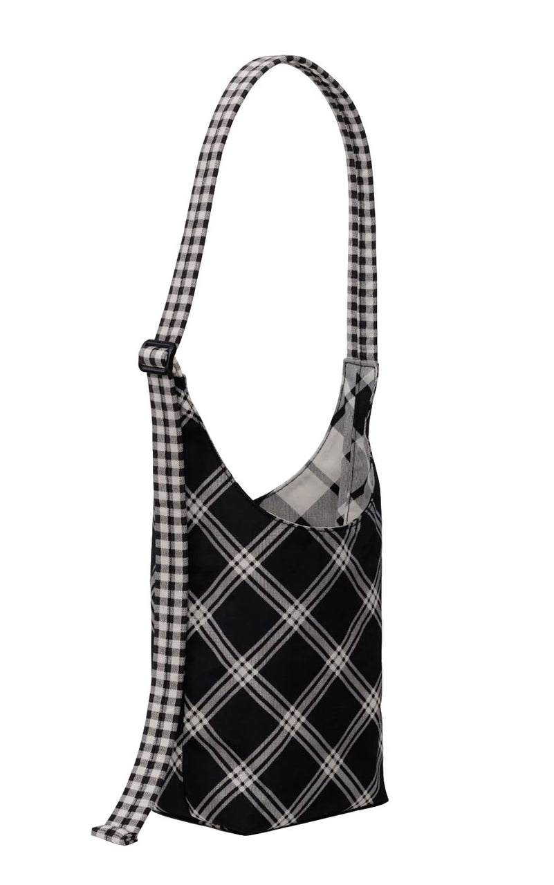 Small Nylon Sling in Mixed Plaid