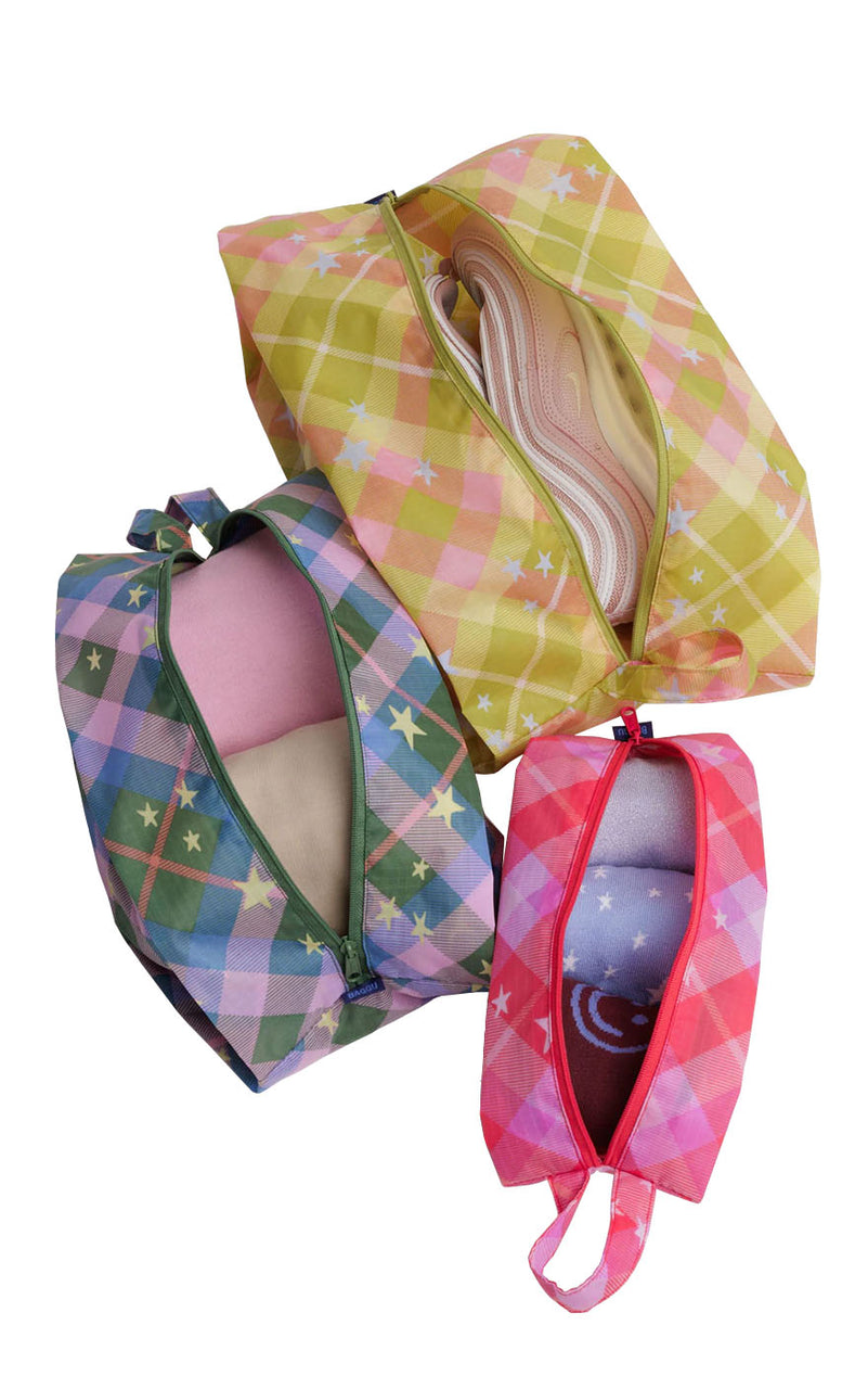 3D Zip Set in Star Plaid