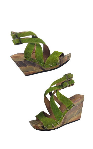 Fluevog Faiths Low Reumah Wedge Sandal