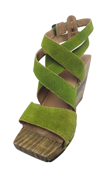Fluevog Faiths Low Reumah Wedge Sandal