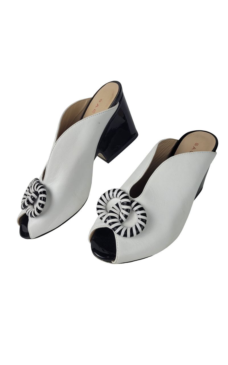 Sacha London Peep-Toe Mules