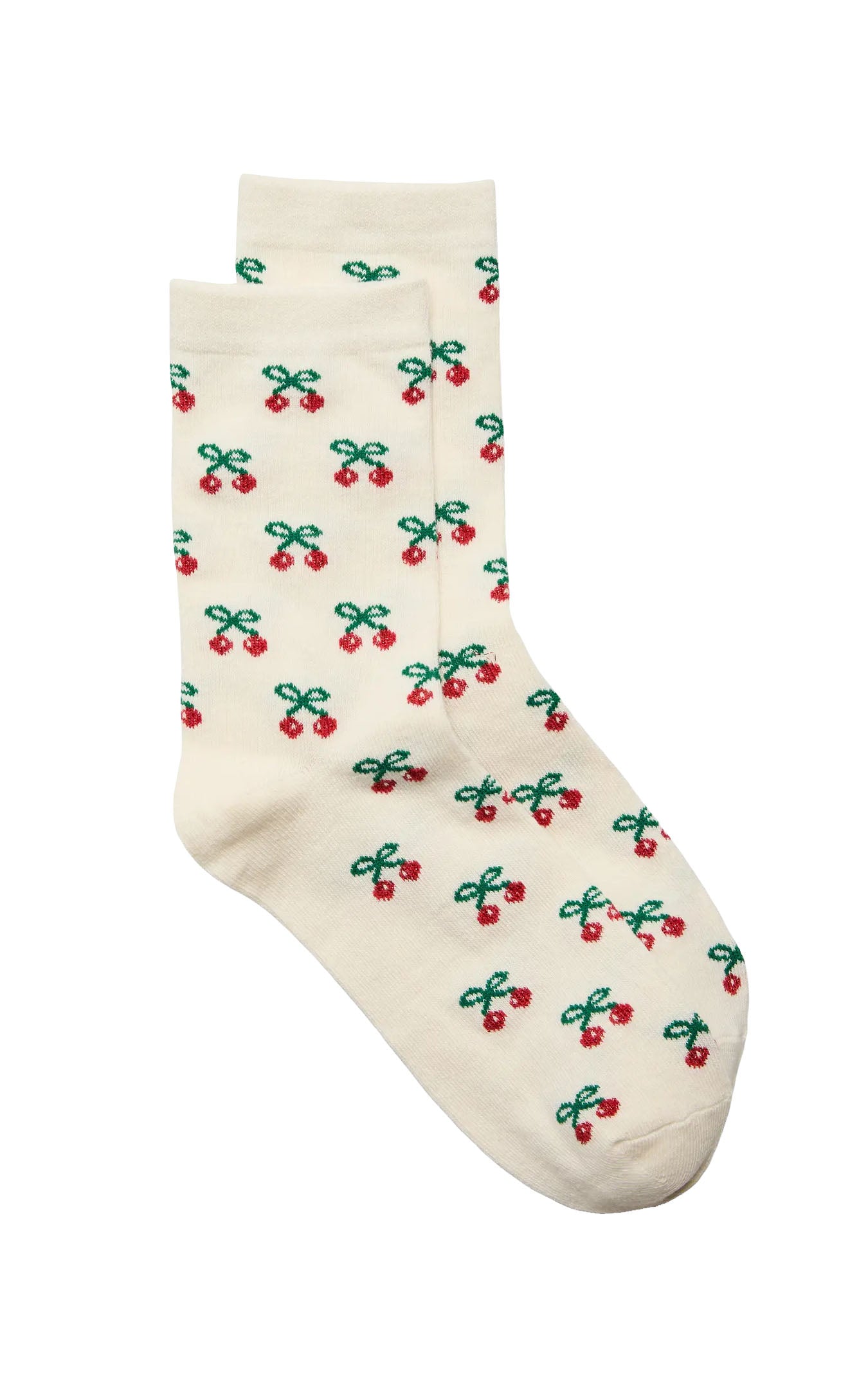 Carola Socks in Birch with Cherries