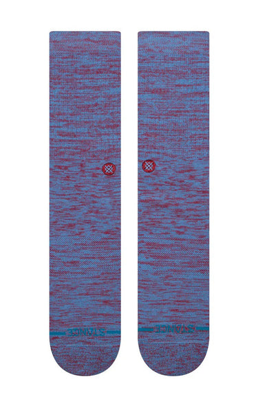 Marled Crew Socks in Capri Blue