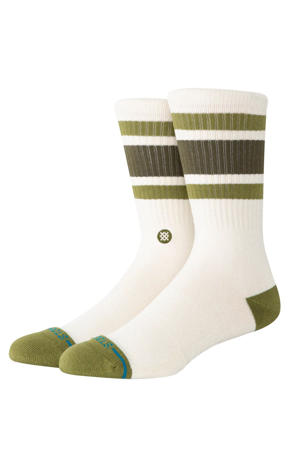 Boyd Crew Socks in Military Green