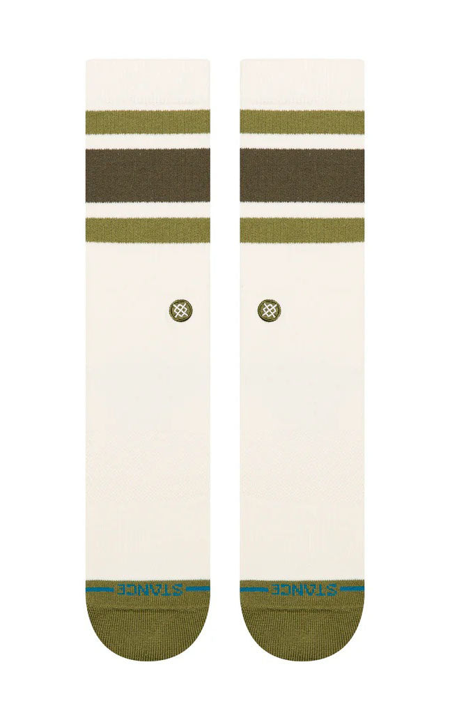 Boyd Crew Socks in Military Green