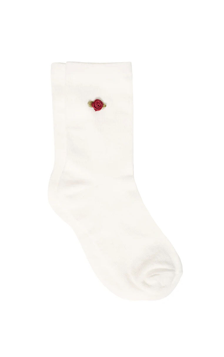 Rosa Sock in Cloud Dancer