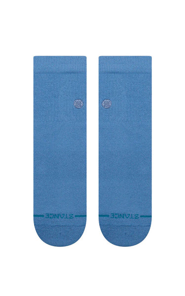 Icon Quarter Socks in Capri Blue