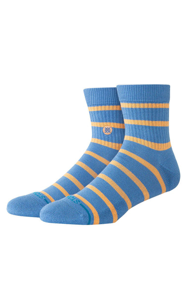 Cooper Quarter Sock in Capri Blue