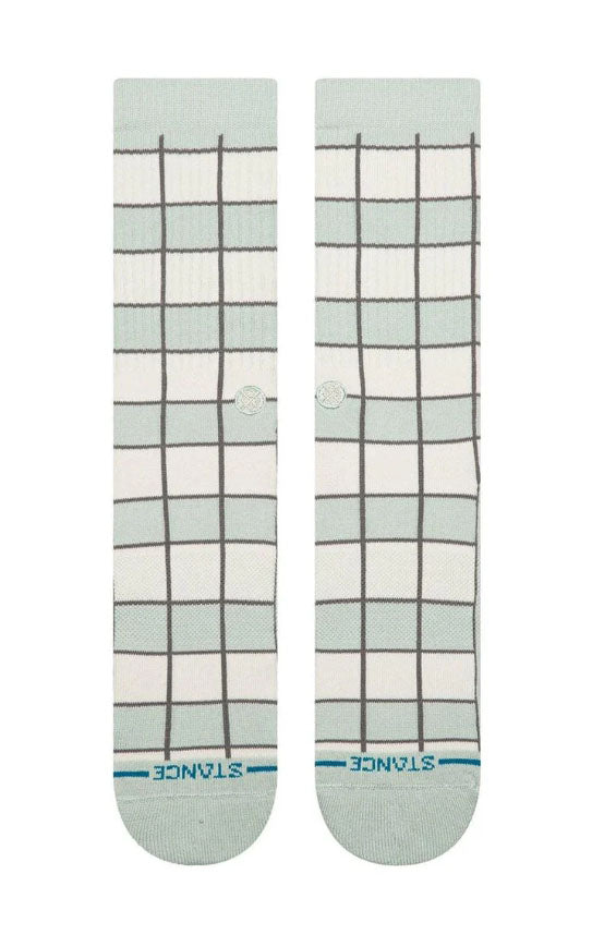Kitchen Tile Crew Socks in Light Blue