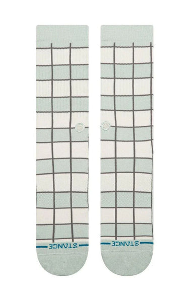 Kitchen Tile Crew Socks in Light Blue