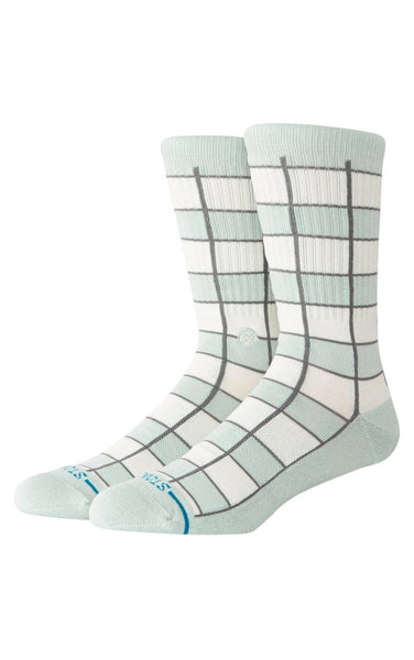 Kitchen Tile Crew Socks in Light Blue