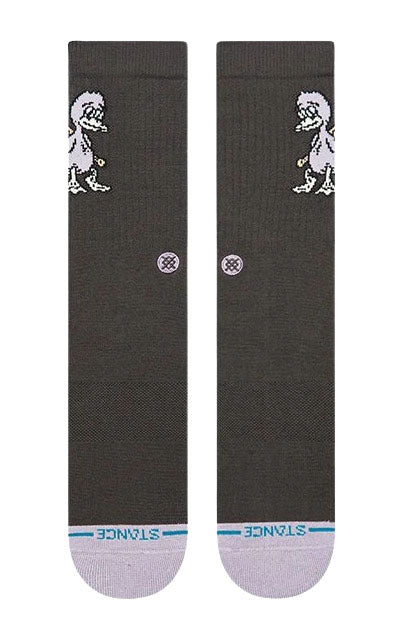 Light Out Crew Sock in Charcoal