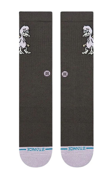 Light Out Crew Sock in Charcoal