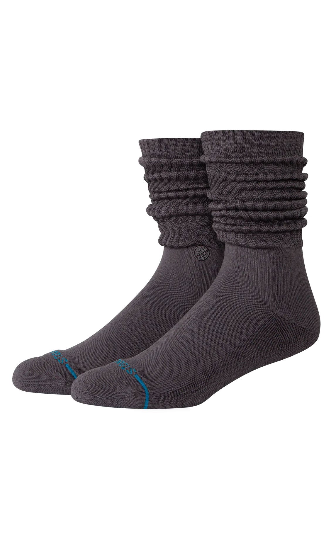 Icon Slouch Crew in Charcoal
