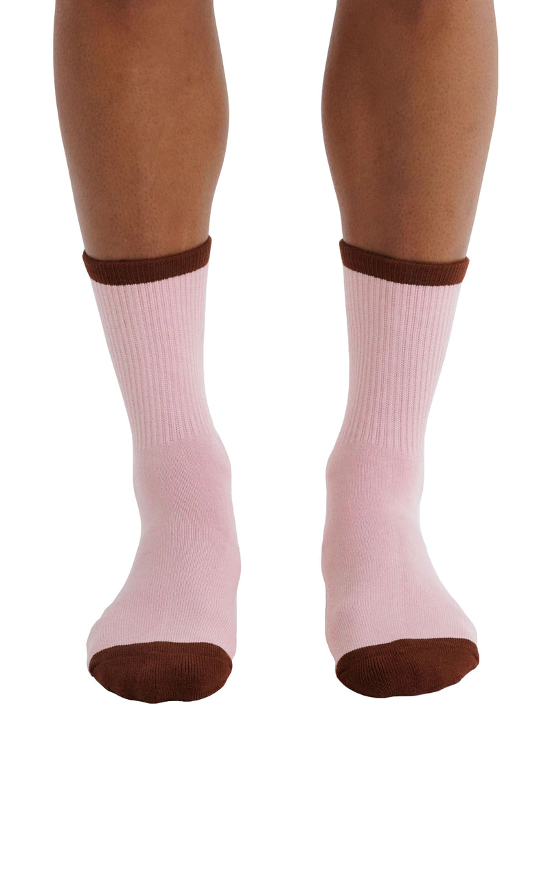 Ribbed Sock in Blush Mix