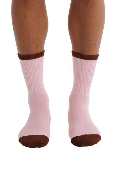 Ribbed Sock in Blush Mix