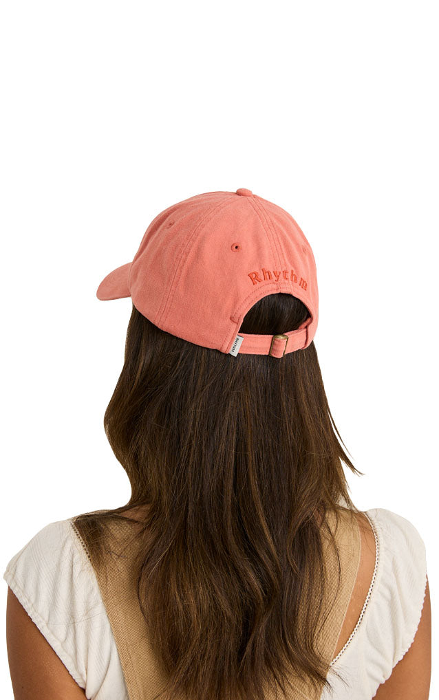 Melia Floral Cap in Dusty Red