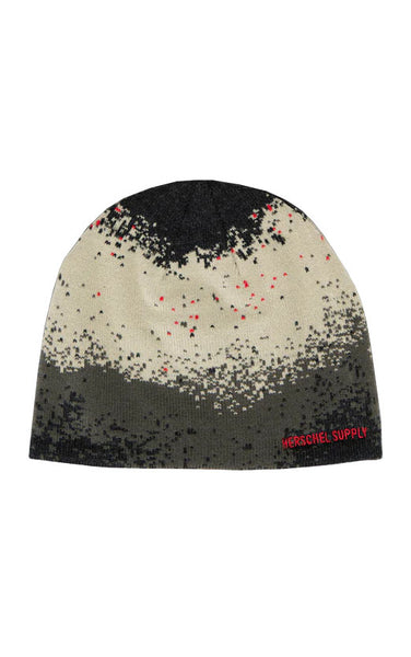 Skullcap Graphic Pixel Spray in Moss Gray