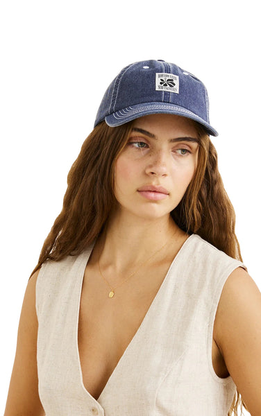 Bayside Cap in Washed Dark Blue