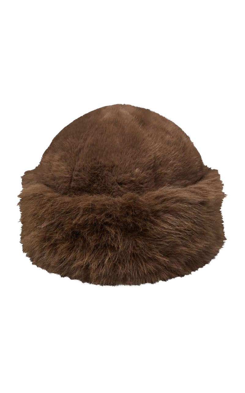 Safina Fur Hat in Pinecone