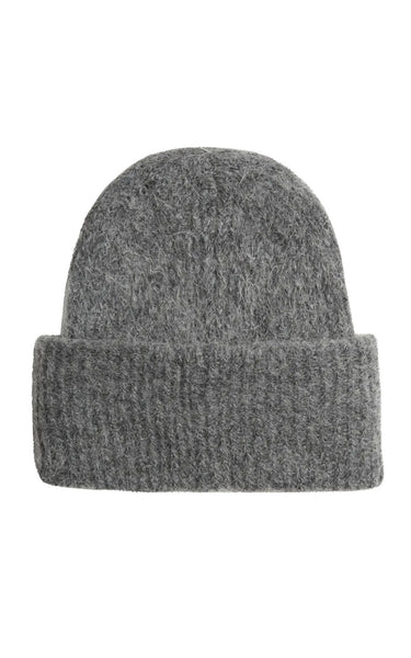 Bera Alpaca Toque in Medium Grey Melange