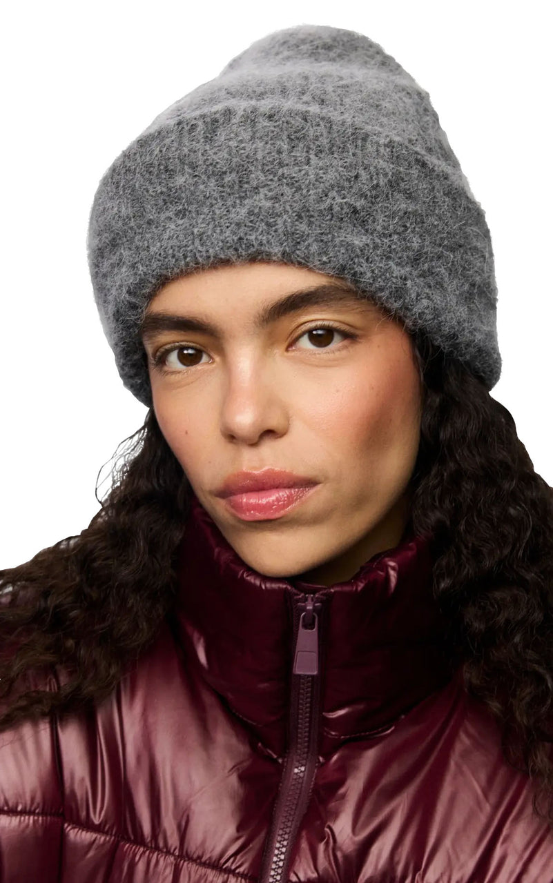 Bera Alpaca Toque in Medium Grey Melange
