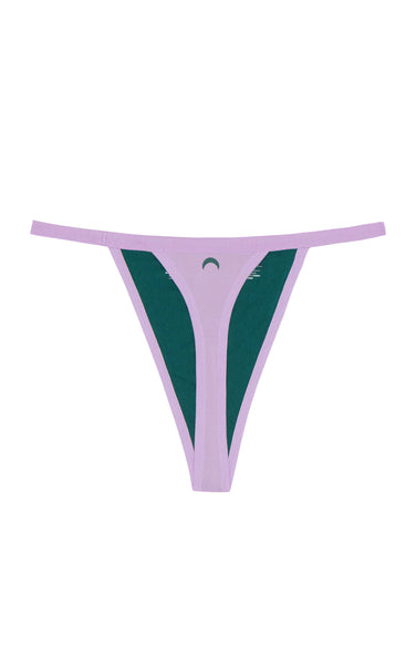 High Rise String Thong Undies in Lilac