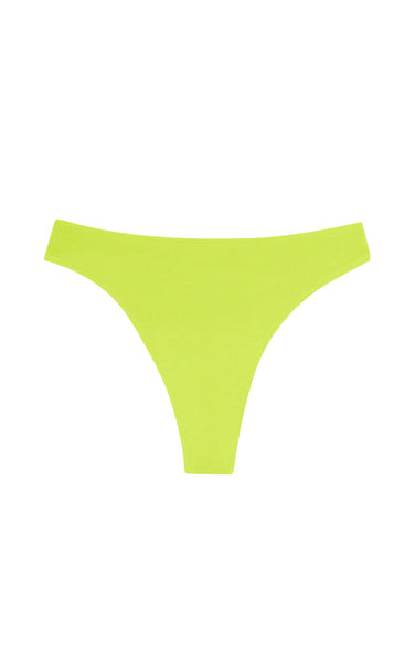 High Rise Thong Undies in Lime Punch